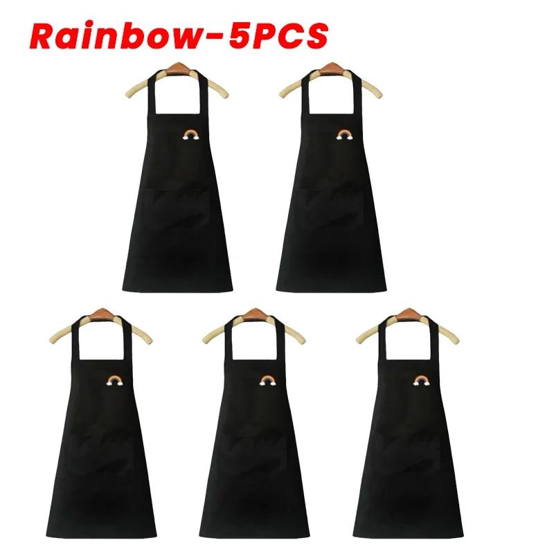 Multipurpose Waterproof Oilproof Kitchen Apron For Cooking Grilling Adult Work Smock Catering Industry Simple Chic Design