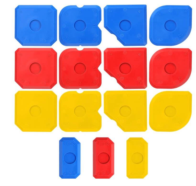 5-Piece Silicone Caulk and Grout Tool Set for Kitchen, Bathroom, Floors, and Windows