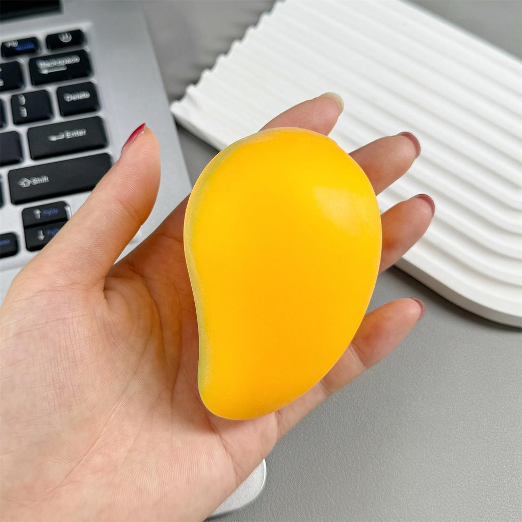Mango-Form Quetschspielzeug Stressabbau Langsam aufsteigend Fidget-Spielzeug