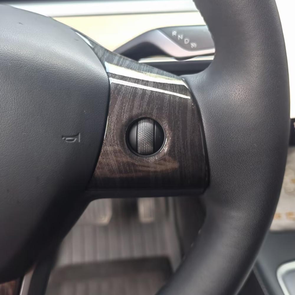 For Tesla Model 3 2016-2023 for Model Y 2019-2023 Car Steering Wheel Panel Decoration Cover Sticker trim Accessories