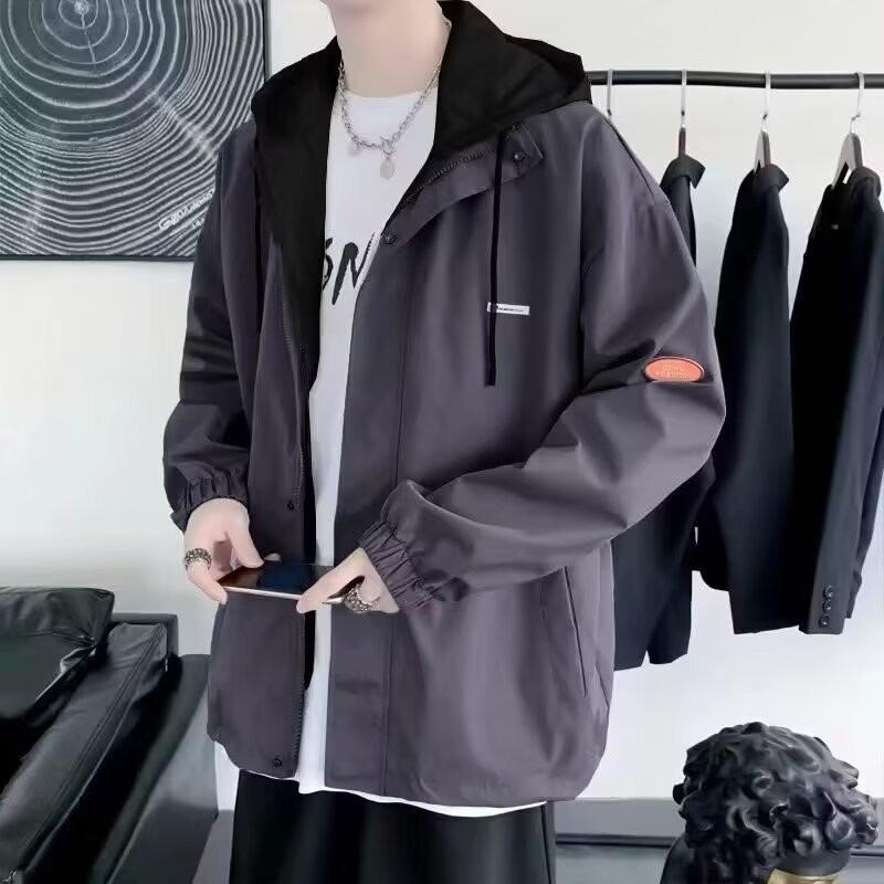 Retro Men's 2025 Solid Color Two-Piece Jacket: Casual, Versatile, Comfortable Design