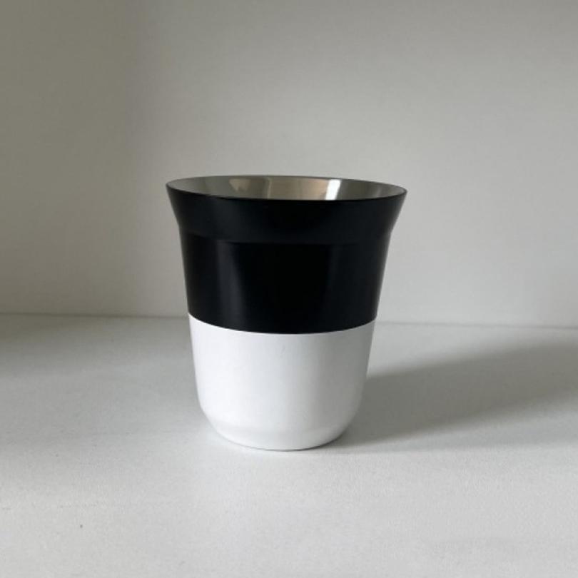 80ml Stainless Steel Mini Coffee Cup Summer New Simple Flat Bottom Cup Wall Heat-insulating Coffee Cup Portable Small Drink Cups