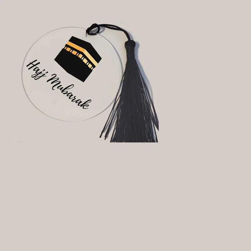 

5 шт. Хадж Умра Мубарак Украшение Настенное искусство Ид аль-Фитр Аль-Адха Мусульманский Исламский Рамадан Карим украшение знак сувенир подарочная бирка 5 pieces