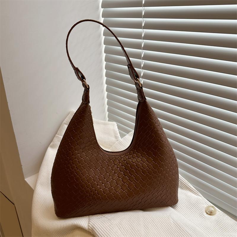 

Мода 2025 ретро новая повседневная сумка подмышку корейская сумка сумка женская сумка сумка-полумесяц на плечо персонализированная сумка светло-коричневого