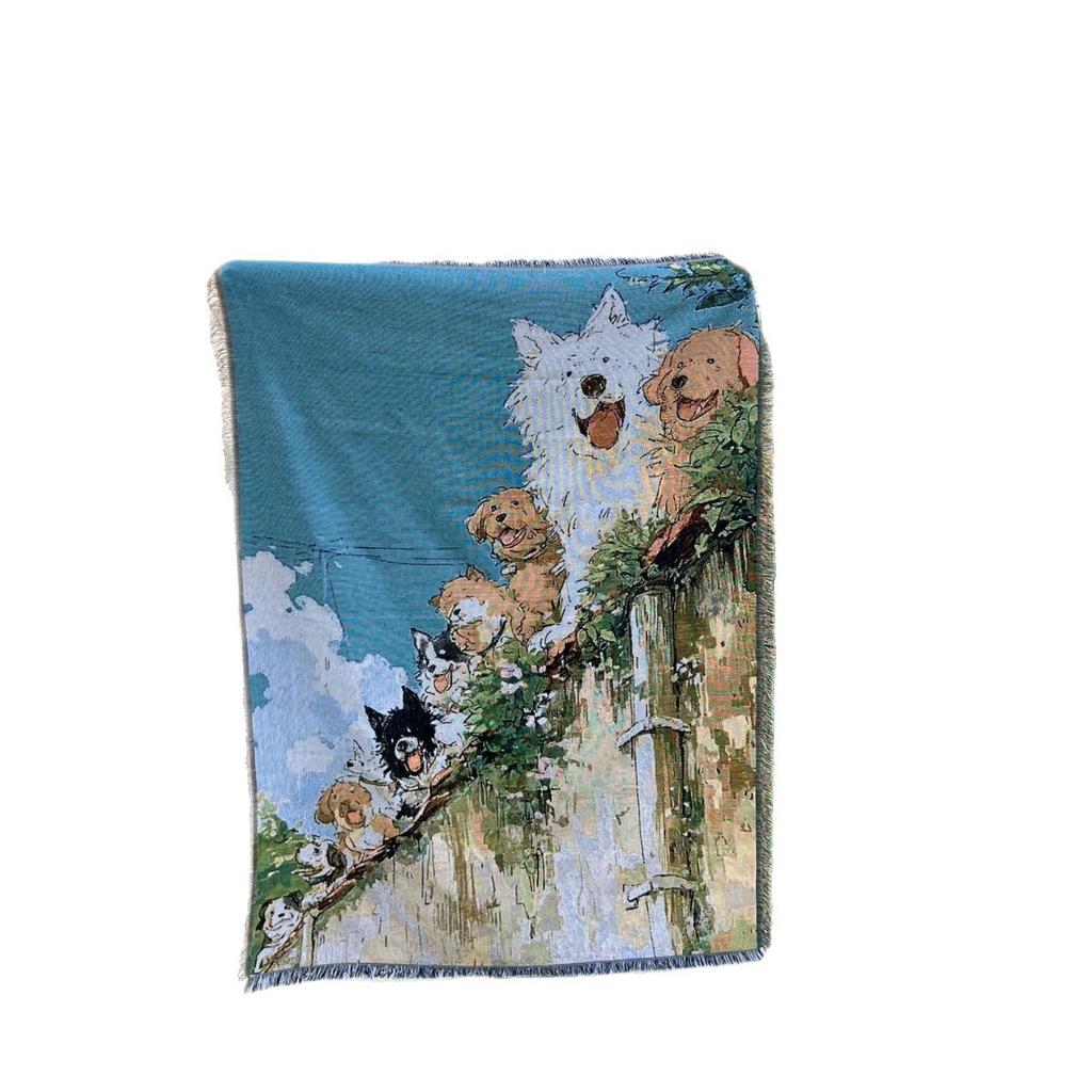 Landscape Throw Blanket Home Decoration Aesthetic Tapestry Outdoor Camping Blanket Sofa Cover Nap Bed Cover Picnic Tablecloth