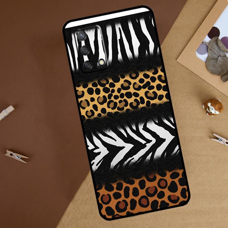 Tiger leopard print panther For Oppo A80 A60 A40 A74 A94 A54 A18 A38 A58 A78 A98 A16 A76 A96 A15 A57S A17 A77 Phone Case