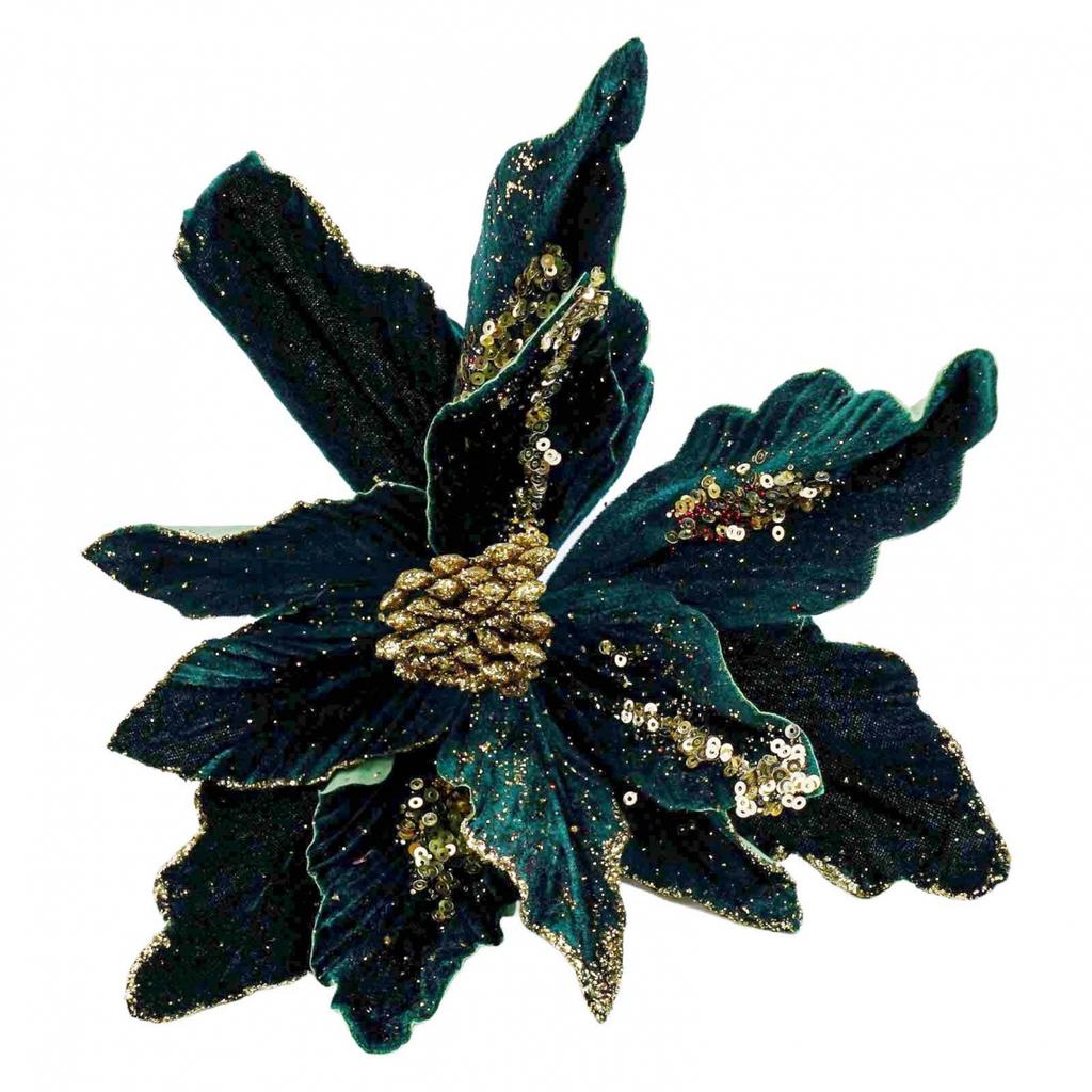 Artificial Christmas Cloth Flowers with Vibrant Colors for Any Space