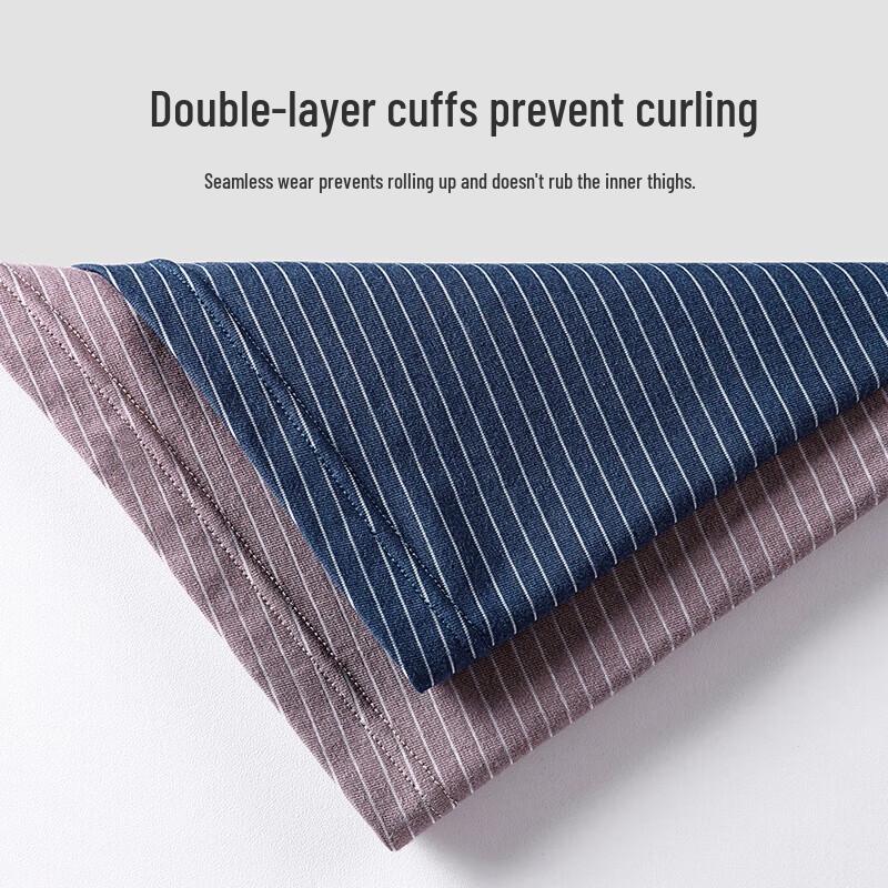 Cmierf Kuect Men's Striped Modal Cotton Mid-Waist Underwear 3-Pack