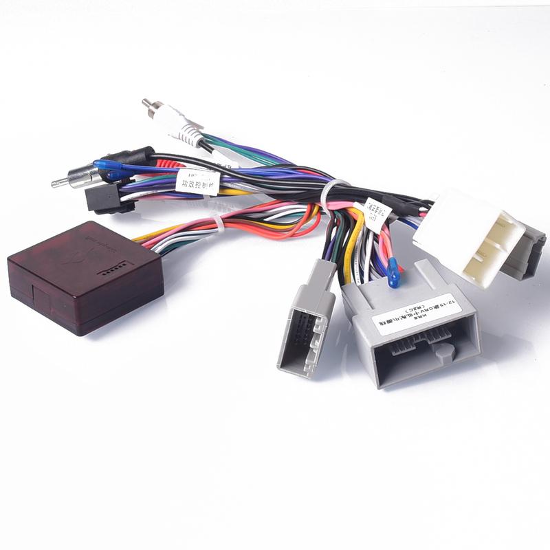 Car Radio Stereo Wiring Harness Cable Adapter Android 16pin For Honda Civic CRV 2012-2015 Canbus Steering Wheel Control