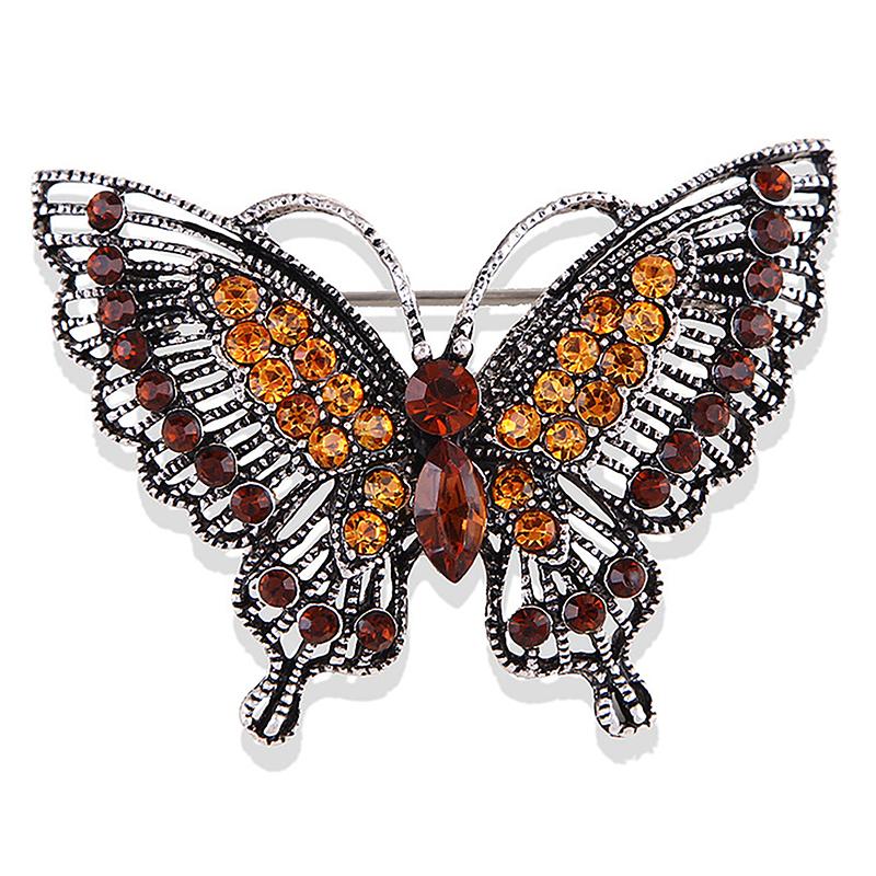 Vintage Butterfly Brooches For Women Coat Jewelry Party Ornaments