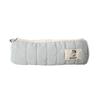 Style Large Capacity Pencil Case With Plush Snowman Design For Students And Office Use