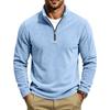 Men's Casual Zip Up Sweatshirt with Stand Collar, Loose Top