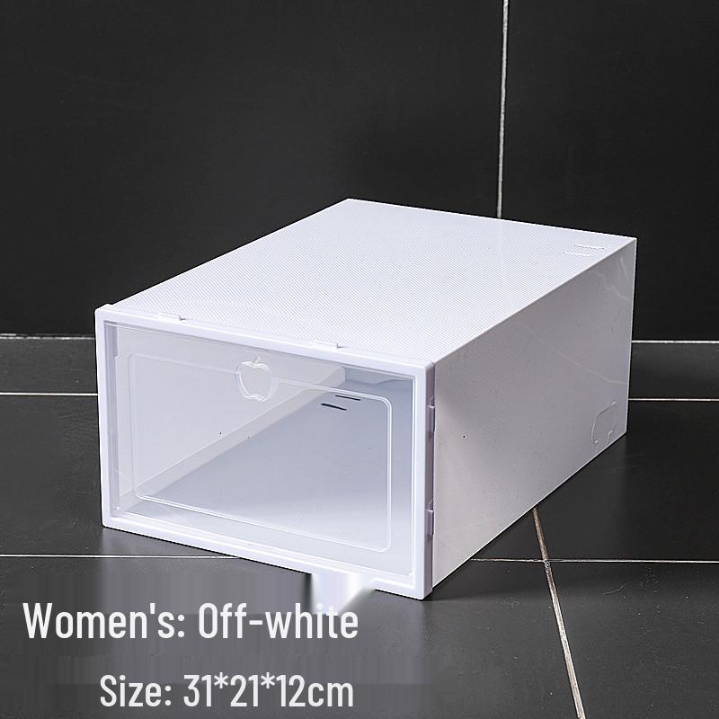 Transparent Flip-Top Shoe Storage Box | Plastic Shoe Rack Organizer