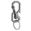Tibitdeer Ultra-lightweight Titanium Key Holder Stylish durable easy carry.