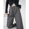 Off-white wide-leg pants for women's spring and summer new high-waisted and thin, drooping straight tube and two-wearing floor pants for children