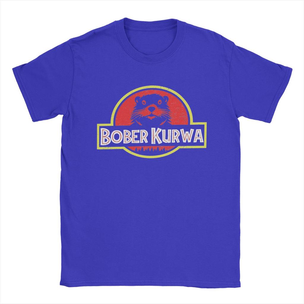 Men T-Shirt Bobr Bober Kurwa Beaver Boberek Casual Cotton Tee Shirt Short Sleeve T Shirt Round Neck Clothes Printed