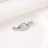 Luxury  Clasp Charms Jewelry Accessories, Brass Pave Zircon Climbing Button Necklace Pendant Bracelet Connector Jewelry