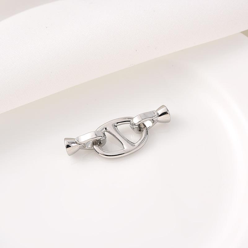 Luxury  Clasp Charms Jewelry Accessories, Brass Pave Zircon Climbing Button Necklace Pendant Bracelet Connector Jewelry