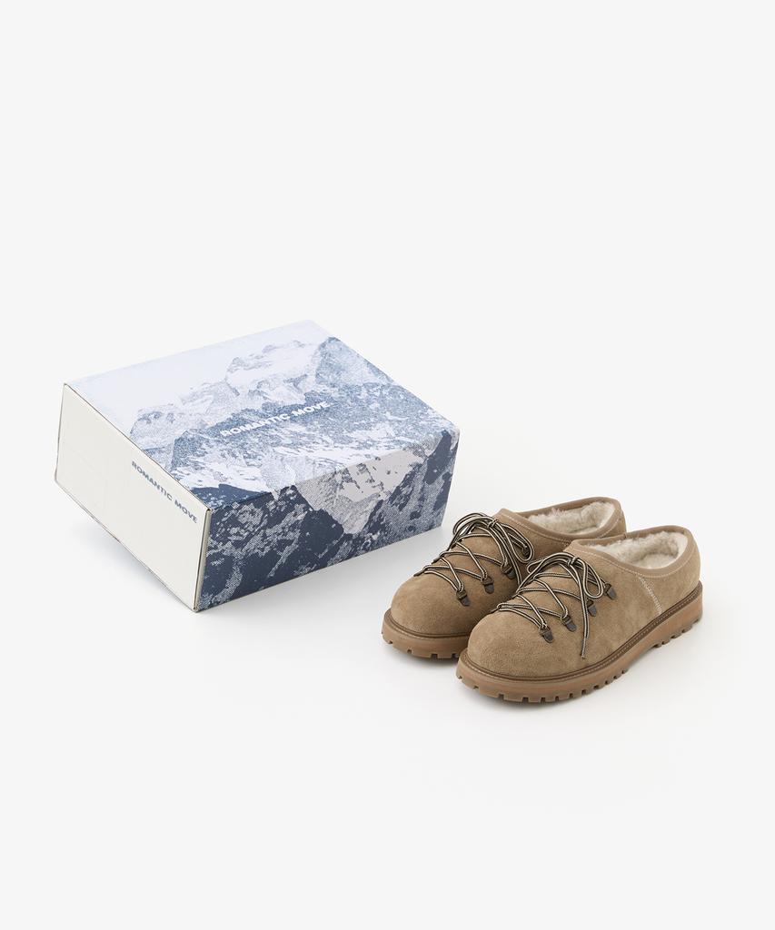 Romantic Move Mountain Winter Clogs R25U100 (Beige Suede)