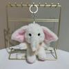 1Pcs Cartoon Elephant Stuffed Doll Keyring Soft Plush Toy Key Holder Bag Pendant Cute Elephant Keychain Backpack Hanging Decor