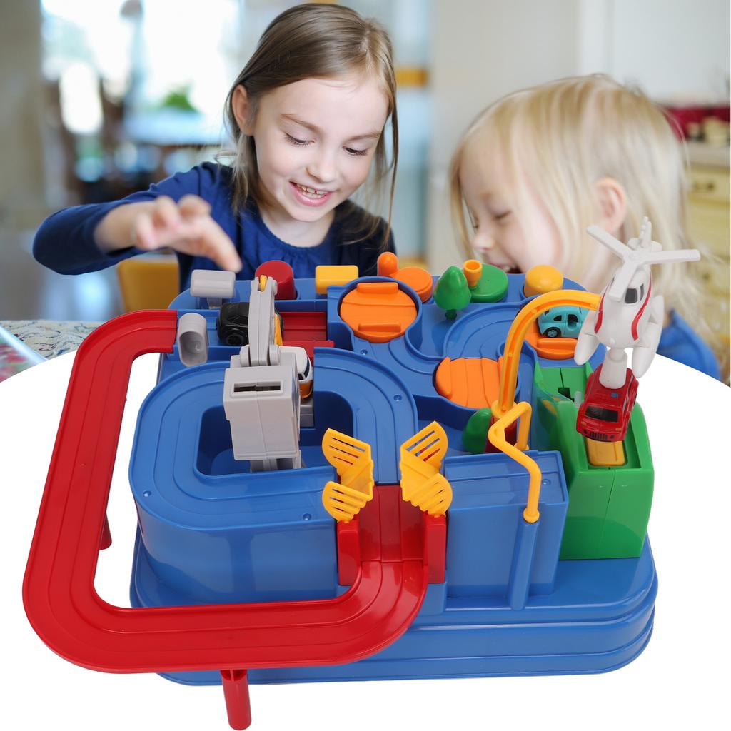 Railcar Toy Educational Parent Child Interactive Track Car Adventure Toys for Kid Gift