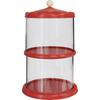 Rotating Cute Particle Display Case: Transparent PET Figurine Storage Rack