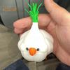 Garlic Birds Ornament 3D Printed PLA Material Mini Figurine Colorful Coffee Table Ornament Home Accessories