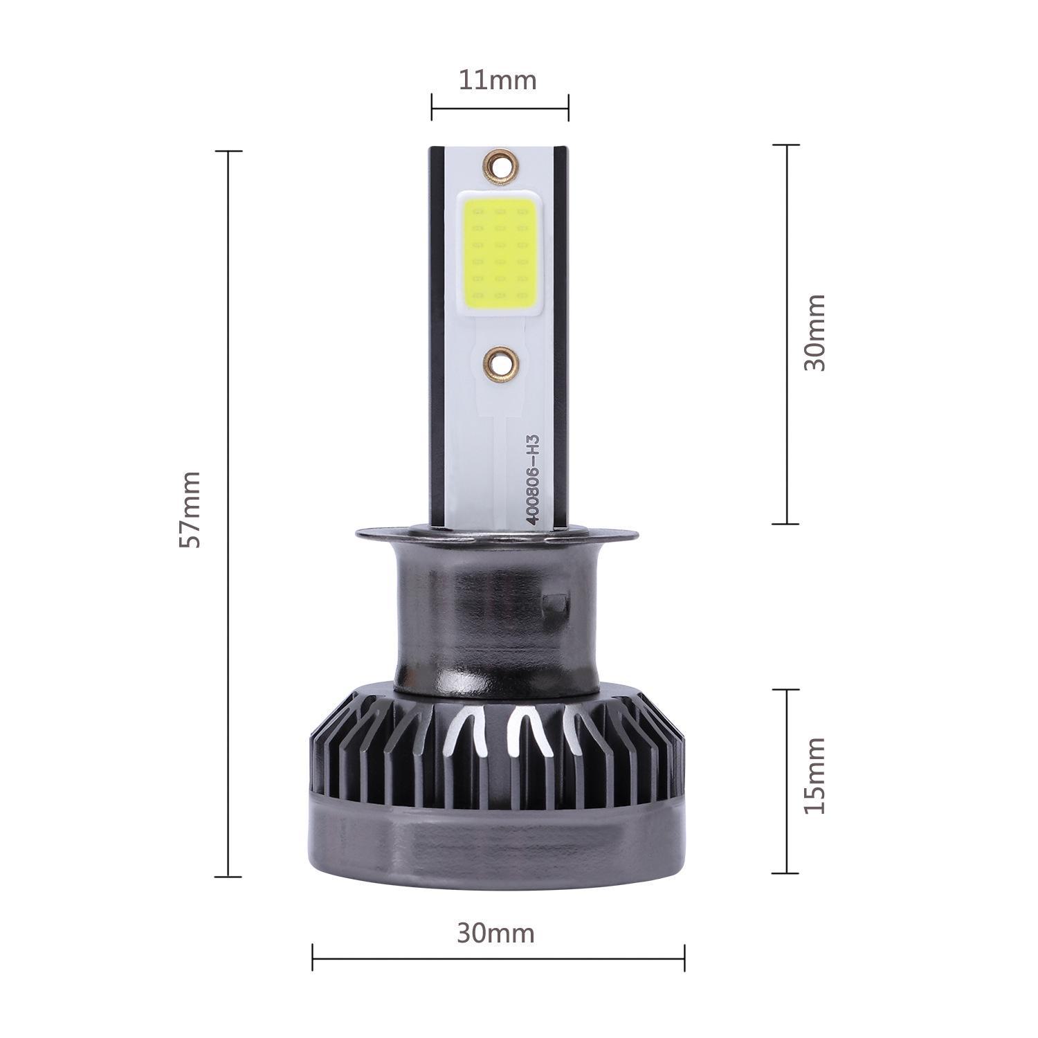 

Компактные светодиодные фары без вентилятора: Высокояркие мини COB автомобильные и противотуманные фары 6000K