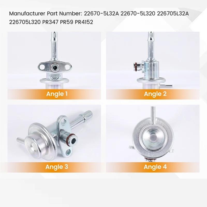 Fuel Pressure Regulator Valves Fuel Injection Pressure Regulator Valves Reduces Fuel Consumption Aluminum 22670-5L320