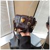 Ielgy Shoulder Messenger Bag Fashion Portable Woven Underarm Small Square Bag