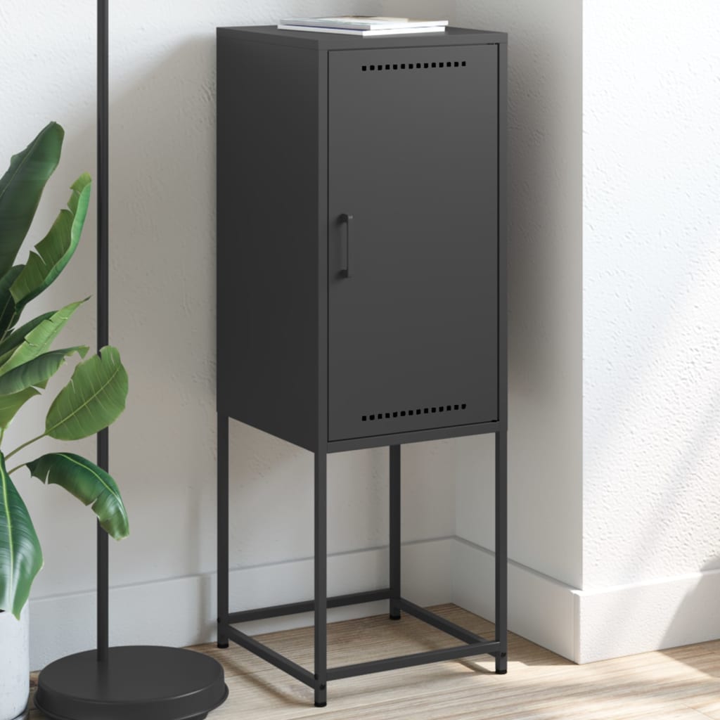 Highboard Black 36 x 39 x 107 cm Steel
