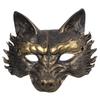 Halloween Wolf Mask Dress Up Party Props Fox Masquerade Mask Halloween Carnival Party Bar Nightclub Costume Half Face