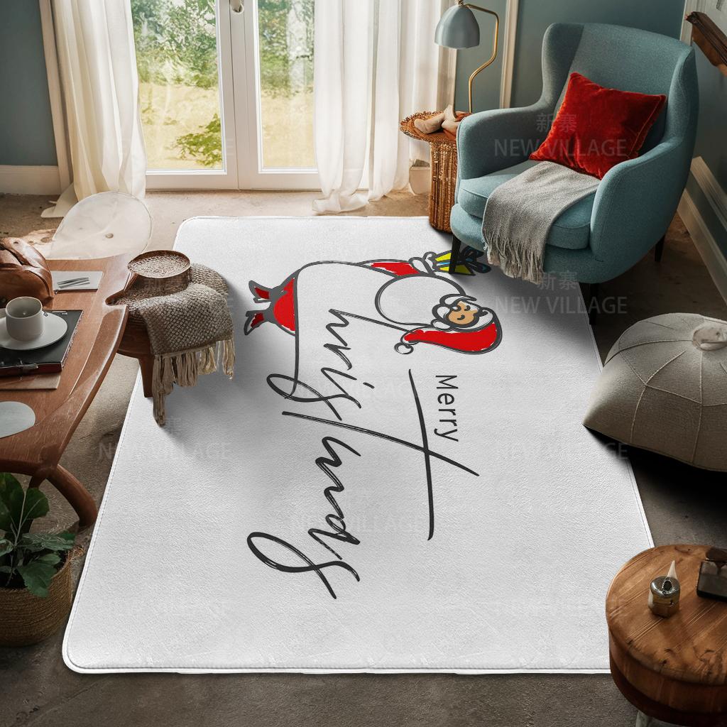 Hauseingangsteppich Fußmatte Haustür Wohnzimmer Bad Fuß Badezimmer rutschfest wasserabsorbierend Teppiche Bad Frohe Weihnachten Winter