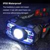 3000mah High Power Strong Light Headlight Multifunctional Type-c Charging LED Fishing Light Charging Long Range Induction Headlight