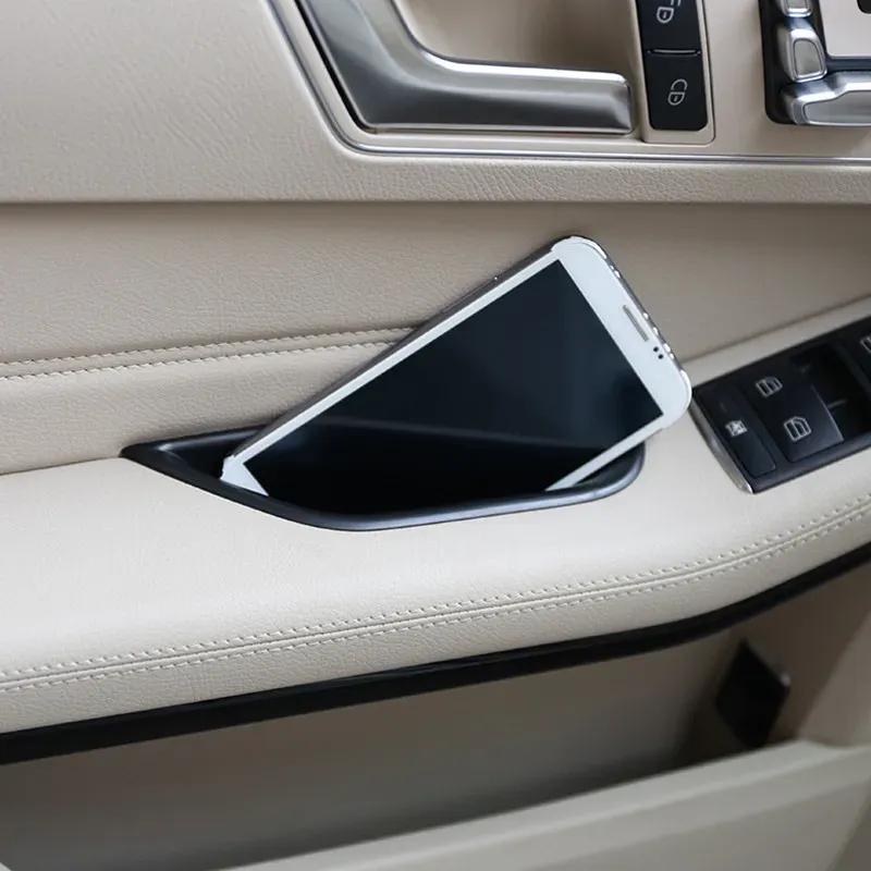 Car Door Handle Container Holder Tray Storage Box For Mercedes Benz E Class W212 W207 E200 E260 E320 E350 Organizer Accessories