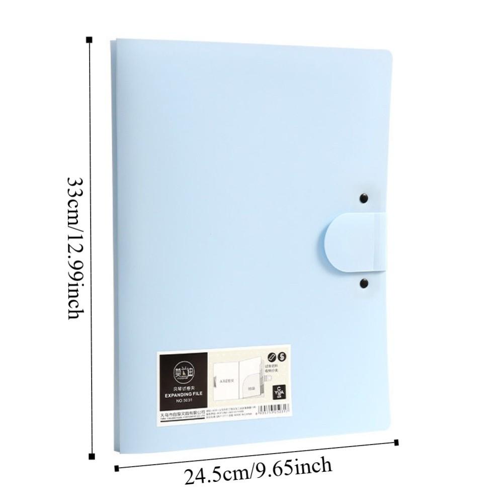 A4 Erweiterbare Aktentasche mit Klemmbrett Dokumentenaufbewahrungstasche Aktenorganisator Schulbedarf