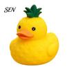 Portable Stress Relievers Pineapple Duck Squishy Toy, Slow Rebound Relief Squeeze Cute Safe Soft Toys for Toddlers Yellow Fidget Sensory Decompression