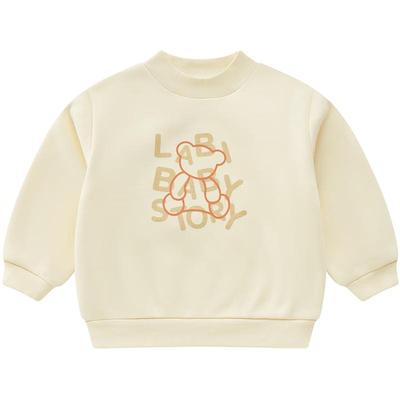 Labi Kids' Thickened Half-High Collar Long-Sleeve Warm Sweatshirt