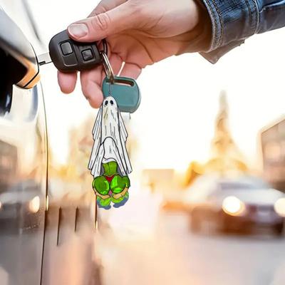 Funny Ghost Pendant Acrylic Sun Catcher Window Decoration Ghost Hanging Ornament