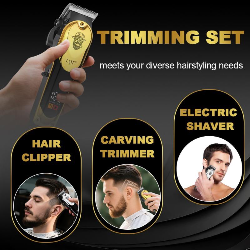 New Multi-function Hair Clipper Oil Head Electric Clipper Hair Salon Special Shaving Head Electric Clipper Household Carving Hair Trimming Razor