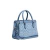 Coach Darcie 26 Classic Monogram Zip Closure Canvas And Leather Tote Shoulder Crossbody Bag Medium Women Bags Cornflower-Blue CH859-SVM6A