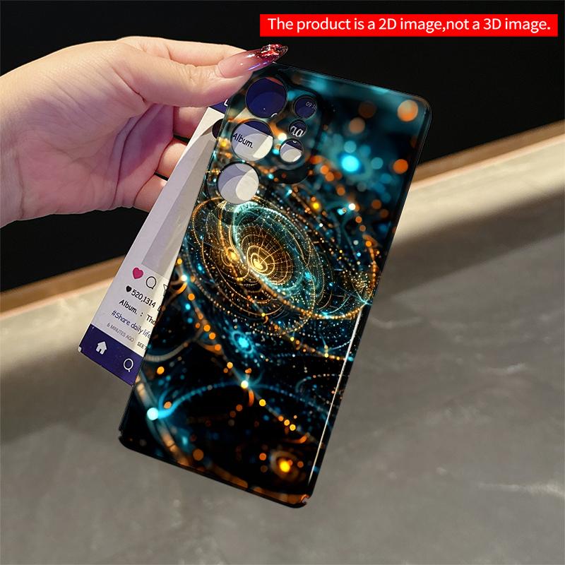 2DFlat Samsung Phone Case Cosmic Spiral Light Waves Applicable To Galaxy S22 S23 S24 S25ULTRA S26 A12 A13 A14 A15 A16