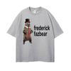 Frederick Fazbear The Fancy Bear Fnaf T Shirts Men Women Funny Meme Graphic Print T Shirt Male Vintage Gothic Humor Tops Tshirt