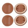4Pcs Furniture Chair Wheel Stoppers Rubber Bed Frame Stopper Nonslip Fixed Chair Foot Pad Furniture Caster Cups