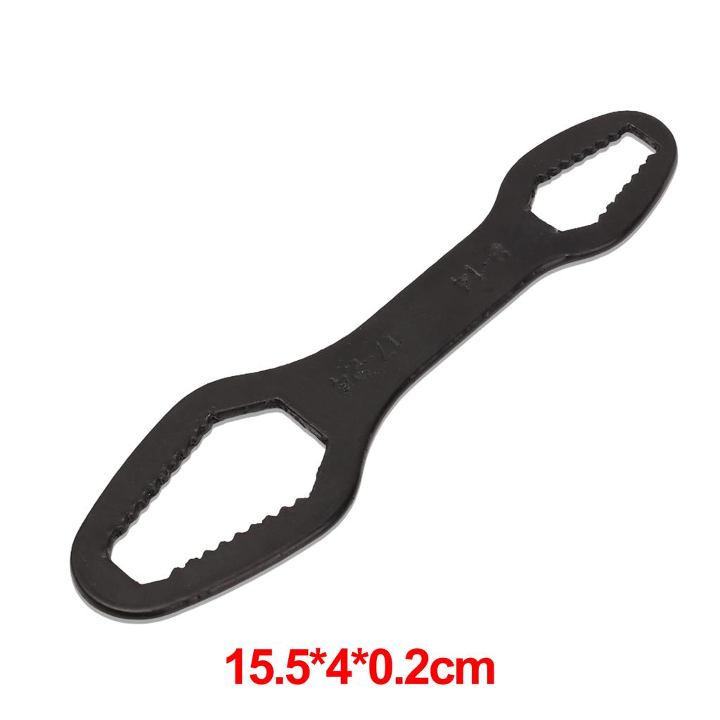 Self-tightening Adjustable Glasses Wrench 8-24mm Universal Multi-functional Double-ended Plum Spanner Hand Tool for Auto Repair