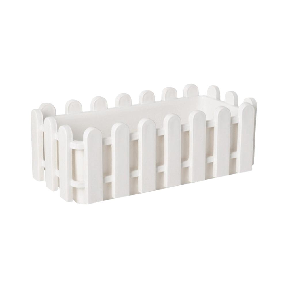 Small Planter Box Greenery Container Flower Arrangement Creative Fence Flowerpot Porch