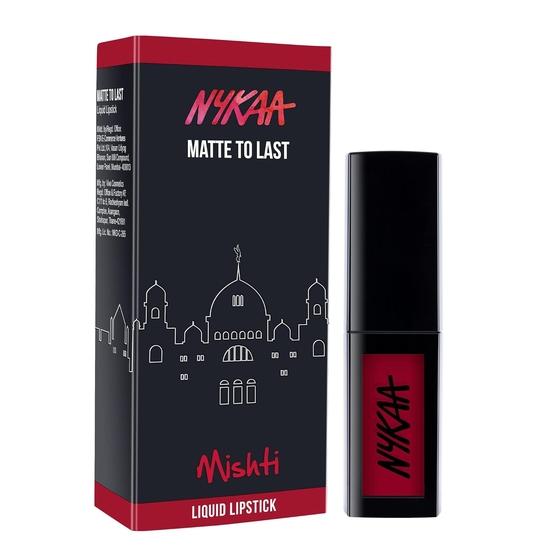 Nykaa Ykaa Matte To Last ! Liquid Lipstick Mishti 10 (4.5Ml)