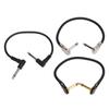 6Pcs Electric Guitar Effect Cable 1/4in Right Angled Guitar Pedal Cord Patch Cable 30cm