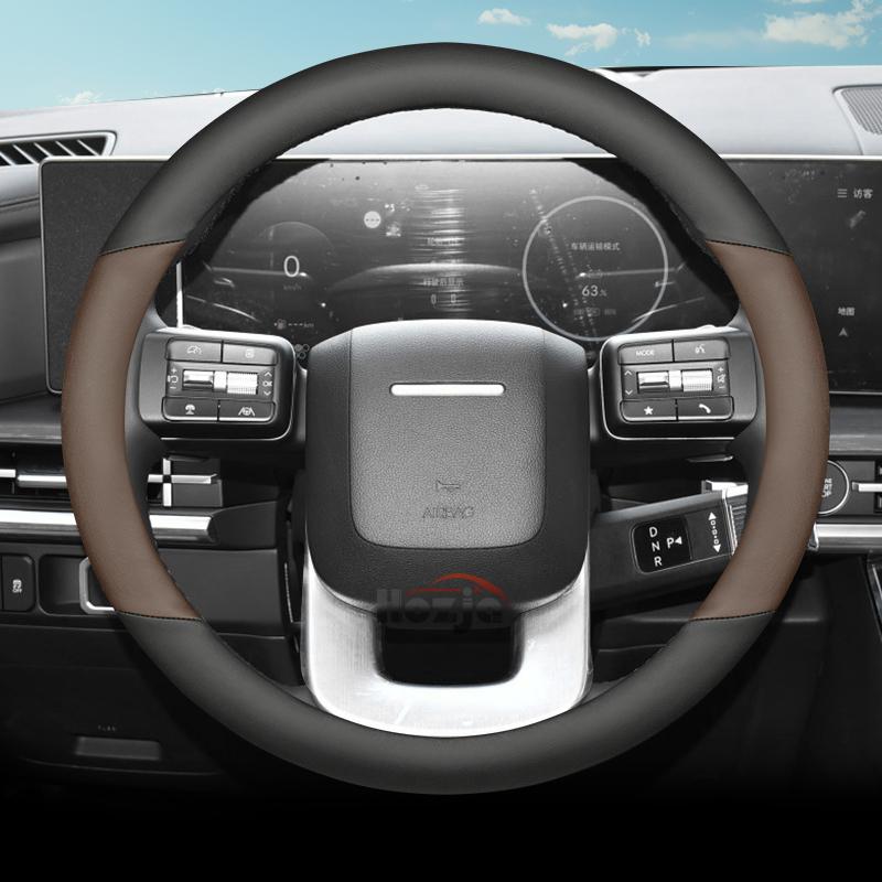 Leder Auto Lenkradabdeckung für Hyundai Santa Fe Mx5 2024 2025 2026 Zubehör
