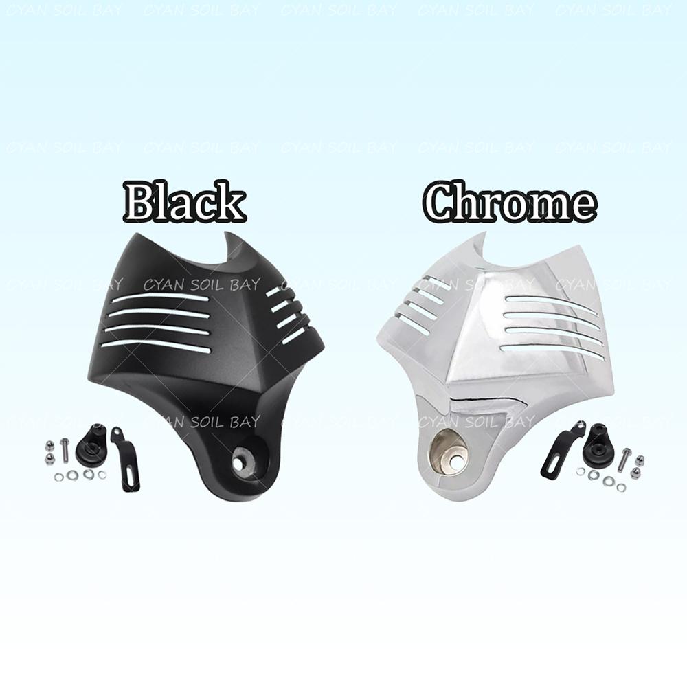 For Harley Dyna Glide Street FXDB Fat Bob Twin Cam 88 96 Electra EVO D25 Aluminum Motorcycle V-shield Stock Cowbell Horn Cover